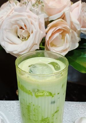 Hình của món Matcha sữa tươi.