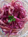 Col agridulce con tocino