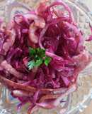 Col agridulce con tocino