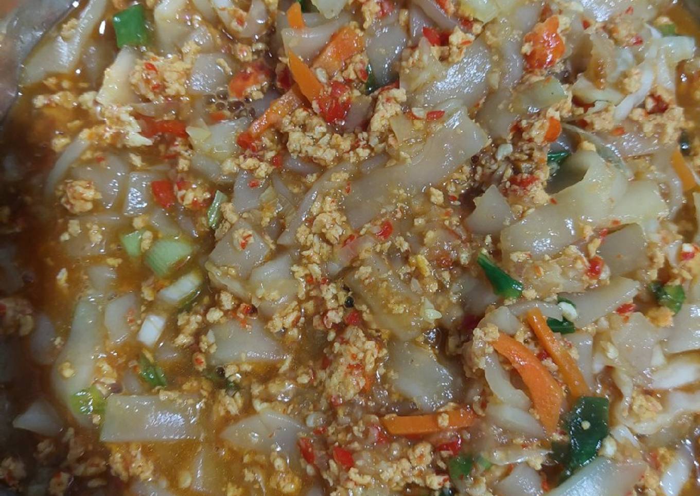 Kwetiau rebus pedas