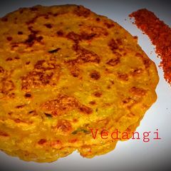 A picture of Besan Oats Chilla.