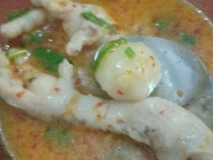 Langkah Mudah untuk Membikin Resep Cilok &amp;amp; ceker kuah mercon yang Enak Banget Anti Ribet, Sempurna