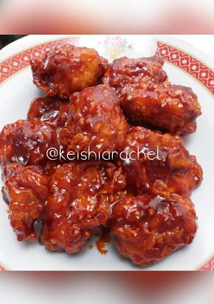 Foto resep Yangnyeom-tongdak 🐔🇰🇷 (spicy korean fried chicken) #MaMaKei