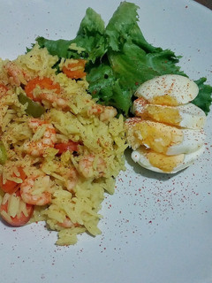 A picture of Shrimp coconut rice.