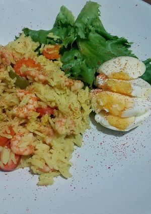 A picture of Shrimp coconut rice.