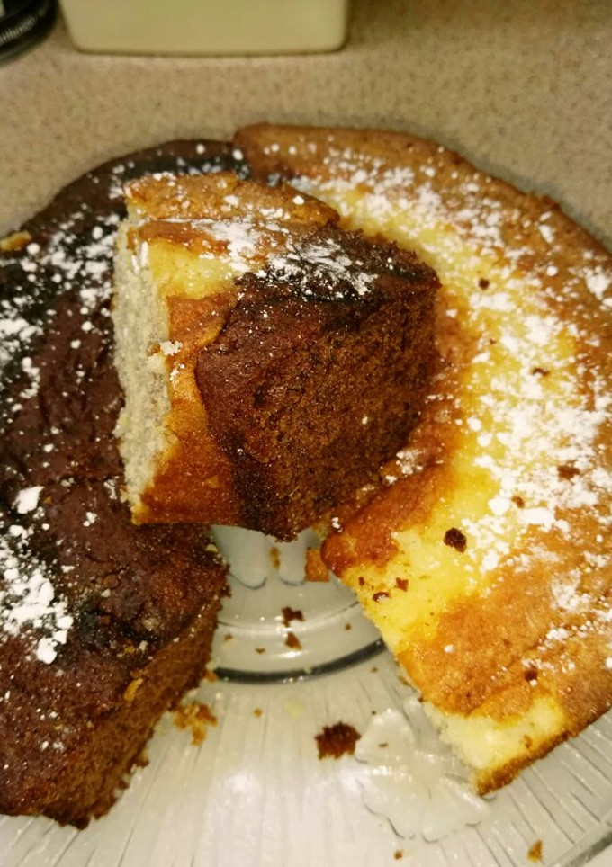 Una foto de Bizcocho de naranja y chocolate