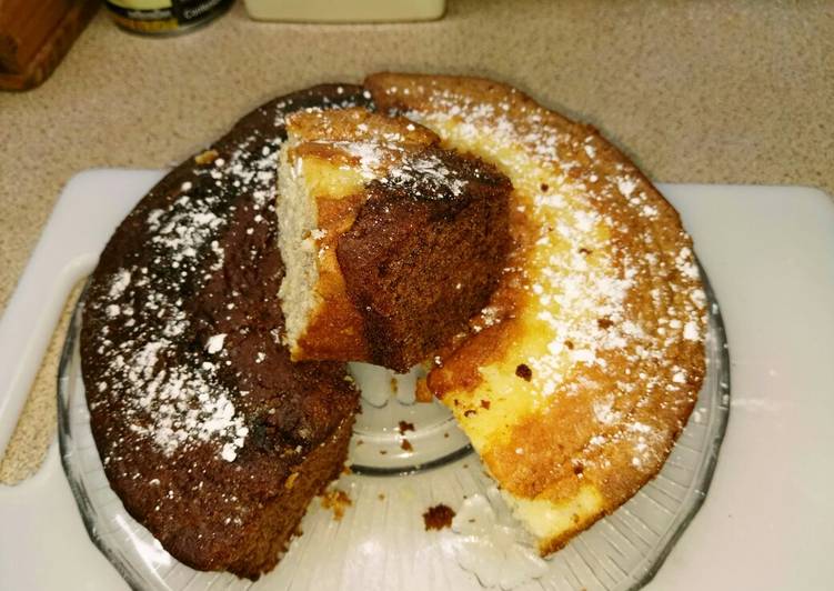 Bizcocho de naranja y chocolate