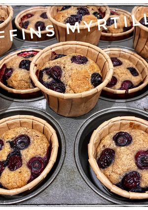Une photo de Muffins moelleux Myrtilles 🫐 🫐🫐🫐🫐🫐🫐🫐🫐🫐