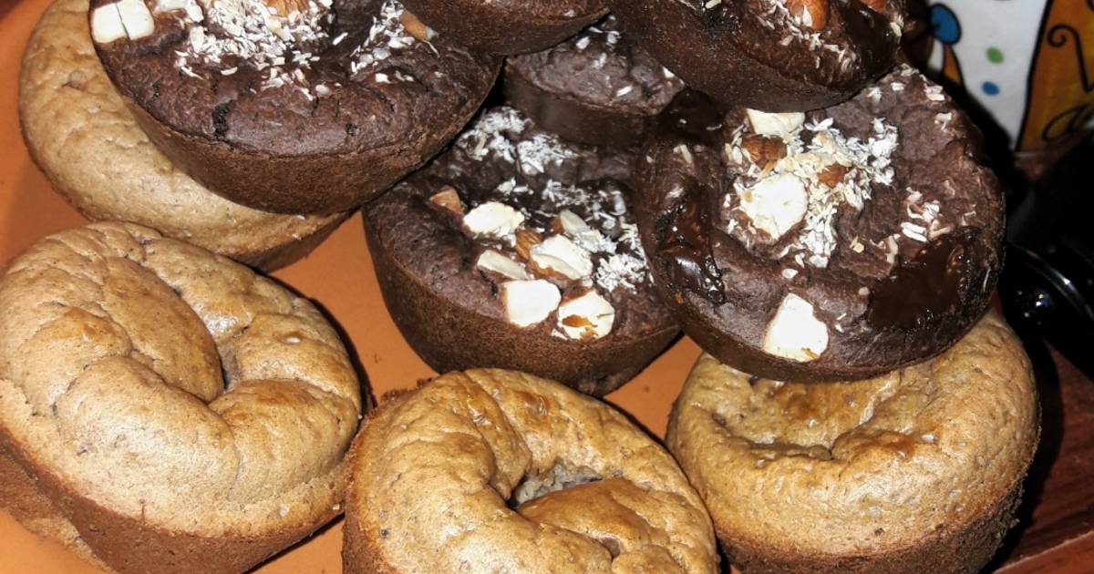 Cupcakes de Avena con Stevia sin Lactosa (Varios Sabores) Receta de