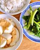 Rau Tần Ô Luộc & Trứng Dầm Nước Mắm