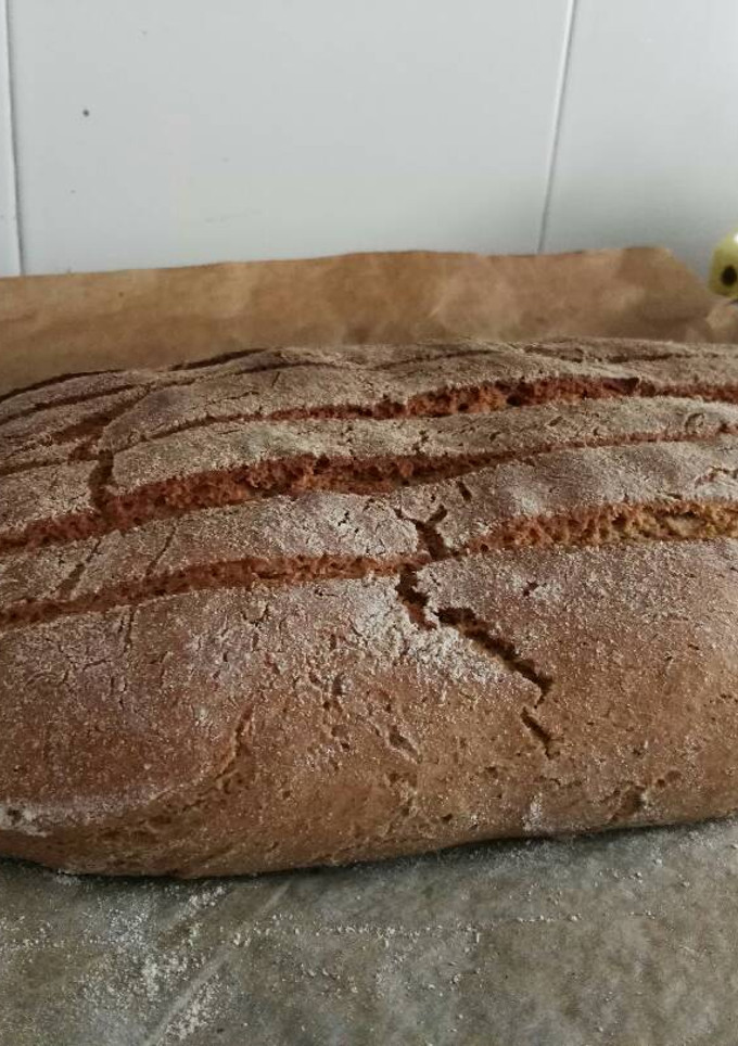 Una foto de Pan de centeno y espelta