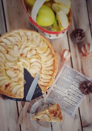 Une photo de Tarte aux pommes express