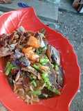 Oseng ikan asin bawis,buncis lombok ijo