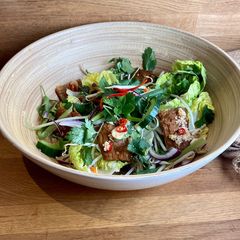 A picture of Tofu and Thai Herb Waterfall Salad 🌱.