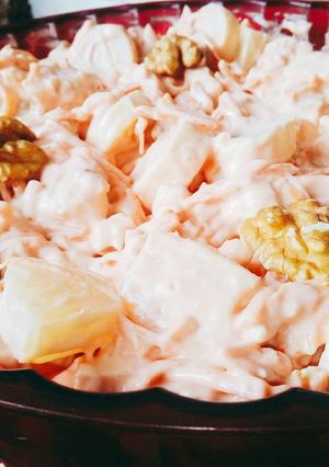 Una foto de Ensalada de palmitos y ananá especial de Navidad