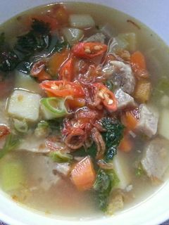 Foto resep Sup Bakso Sayuran