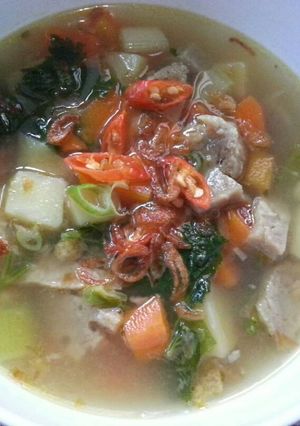 Foto resep Sup Bakso Sayuran