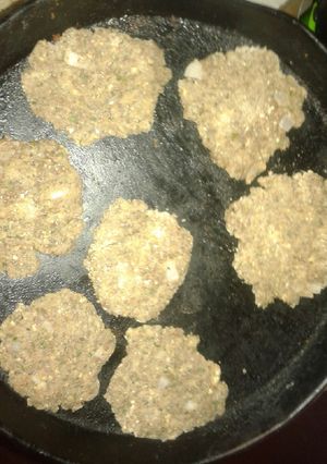 Una foto de Hamburguesa de lenteja 😁😁😁😁