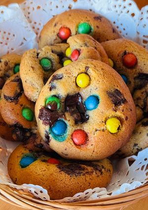 Hình của món 💚 Cookies Sô Cô La Viên M&M Đủ Màu.