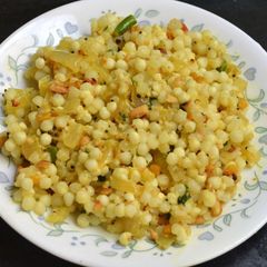 A picture of Sabudana upma.