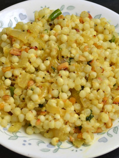 A picture of Sabudana upma.