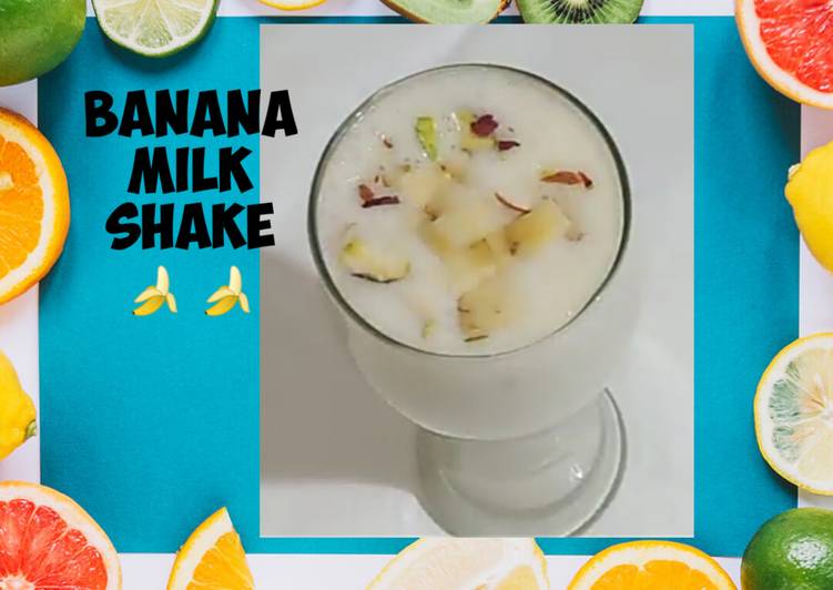 Easiest Way to Prepare Super Quick Homemade Delicious Banana Milk Shake Recipe