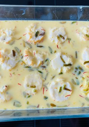 A picture of Ricotta Baked Rasmalai.