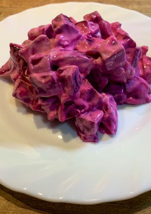 Fitt joghurtos céklasaláta recept fotója