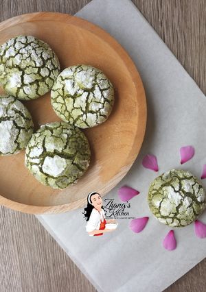 Foto resep Matcha Crinkle Cookies (Cookies Retak)