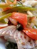Filé de peixe com Alcaparras no Microondas