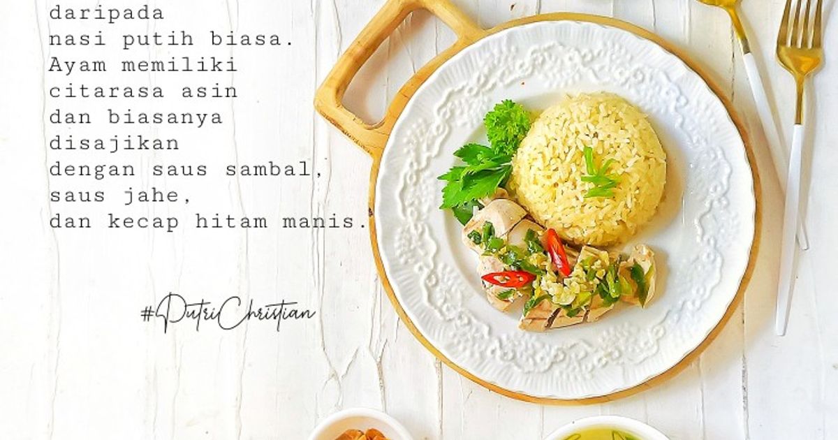 Resep Hainan Chicken Rice (With Rice Cooker) oleh PutriChristian - Cookpad