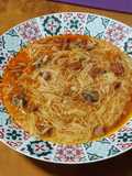 Fideos caldosos con sabor a puchero
