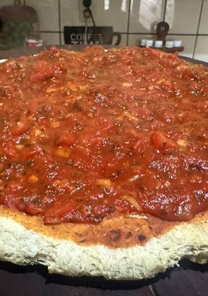 Una foto de Pizza de cancha