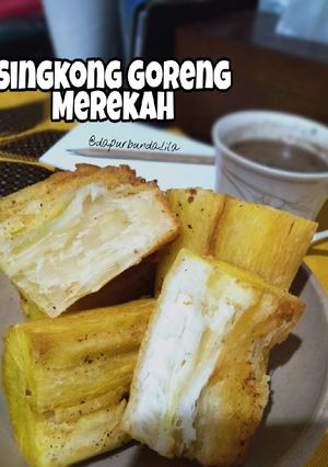Foto resep Singkong Goreng Merekah (cara merebus cepat empuk)