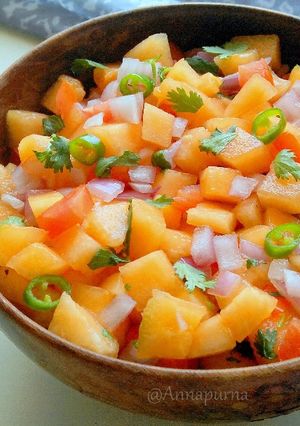 A picture of Muskmelon Salsa.