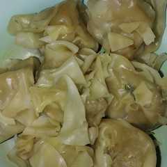 A picture of Dimsum Ayam Udang homeade simple.
