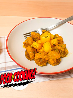 Una foto de Albóndigas de Soja Texturizada al Curry