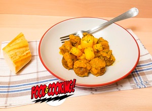 Una foto de Albóndigas de Soja Texturizada al Curry