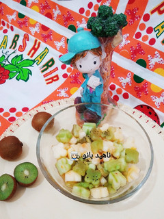 عکسی از دستور سالاد میوه خوشمزه 🥝🍎🥒