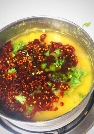 A picture of Jain Dal Tadka.