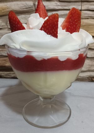 Epres pohárdesszert recept fotója