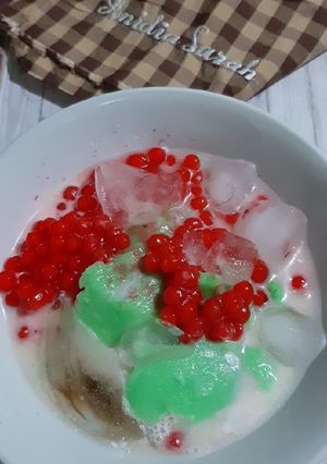 Foto resep Es Bubur Sumsum Hijau Bandung