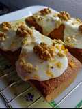 Budín de zanahoria con naranja y nueces