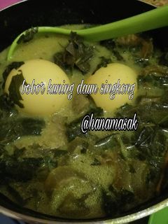 Foto resep Bobor daun singkong kuning
