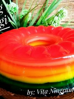Foto resep Puding Pelangi