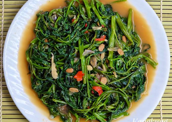 Resep Tumis Kangkung Tauco Oleh Susi Agung Cookpad