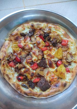Foto resep Pizza empuk (metode tang zong)