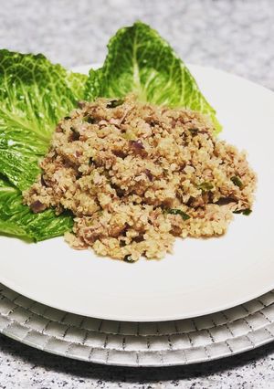 Una foto de Quinoa con tuna