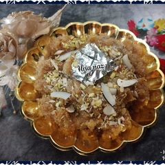 A picture of Suji ka Halwa.