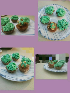 A picture of Buttercream frosting.